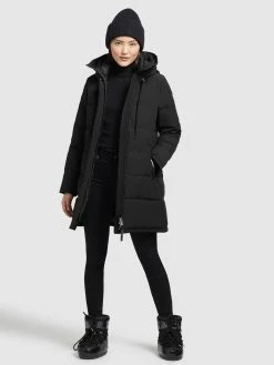 Khujo Manteaux Courts Manteau D’hiver Mats Femme Noir -Magasin de vêtements Khujo pas cher 00788c5730565ebfe8ef681214726148