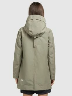 Khujo Manteaux De Mi-saison Manteau Mi-saison Artisa Femme Gris / Vert -Magasin de vêtements Khujo pas cher 03116c1772e1d3f76f57b569642cef7c