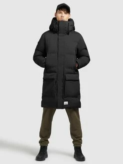 Khujo Manteaux Dhiver Manteau D’hiver Slow Homme Noir -Magasin de vêtements Khujo pas cher 033baab45965272ef3df473ddfa489f3