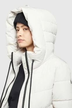 Khujo Manteaux De Mi-saison Manteau Mi-saison Klayd Femme Blanc Cassé -Magasin de vêtements Khujo pas cher 05f1133aec7c8fa2e24deaf9f7384eb1