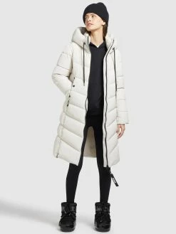 Khujo Manteaux De Mi-saison Manteau Mi-saison Klayd Femme Blanc Cassé -Magasin de vêtements Khujo pas cher 073349ea121383141abd5a6d7bdee7a9