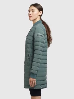 Khujo Vestes De Mi-saison Veste Mi-saison Greta Femme Vert Foncé -Magasin de vêtements Khujo pas cher 08ba1ca6beeb418e06f9c7a437578ec8
