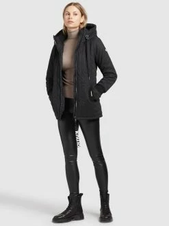 Khujo Vestes Dhiver Veste D’hiver Femme Noir -Magasin de vêtements Khujo pas cher 08cf49b182e83c04a44c267ab460776a