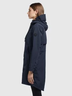 Khujo Manteaux De Mi-saison Manteau Mi-saison Adda2 Femme Bleu Foncé -Magasin de vêtements Khujo pas cher 08fb083fe56910f71360fbda814e4b44