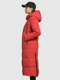 Khujo Manteaux De Mi-saison Manteau Mi-saison Melona Femme Rouge -Magasin de vêtements Khujo pas cher 09dea1697e0191a8d7e48396dfeaea3c