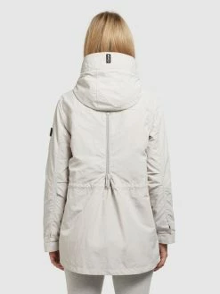 Khujo Vestes De Mi-saison Veste Mi-saison CAIMA Femme Gris Clair -Magasin de vêtements Khujo pas cher 0adc19603214f532a376d19ef1042c04