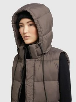 Khujo Vestes Sans Manches Gilet Eden Femme Moka -Magasin de vêtements Khujo pas cher 0dedee4418cf4596803dc2ccf5dd8ebf