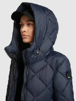 Khujo Manteaux De Mi-saison Manteau Mi-saison Zarita Femme Bleu Foncé -Magasin de vêtements Khujo pas cher 10e1f50057248bd2cbbb92fcf2aab89e