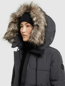 Khujo Manteaux Dhiver Manteau D’hiver LOLL Femme Anthracite -Magasin de vêtements Khujo pas cher 1437b11993a88699fe760d10bbd6b99a