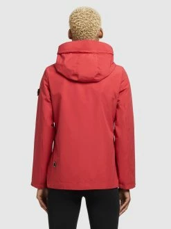 Khujo Vestes De Mi-saison Veste Mi-saison KAYA Femme Rouge -Magasin de vêtements Khujo pas cher 16af2576eb859dfdf0b343132e3815e1