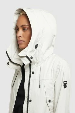 Khujo Manteaux De Mi-saison Manteau Mi-saison AIRA Femme Gris Clair -Magasin de vêtements Khujo pas cher 16e561f4b7601d4824f8c110fcba114d