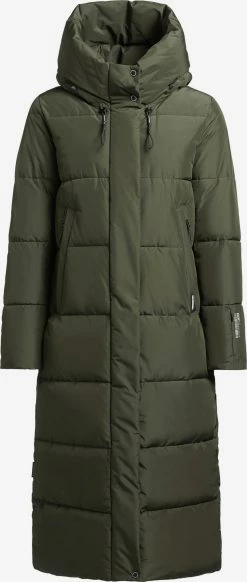 Khujo Manteaux Dhiver Manteau D’hiver Soulani2 Femme Vert Foncé