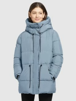 Khujo Vestes Dhiver Veste D’hiver Leviani2 Femme Bleu-gris -Magasin de vêtements Khujo pas cher 1898c78cc5e0a0e051c1a8a63a1e6450