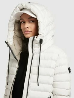 Khujo Vestes De Mi-saison Veste Mi-saison Lovina Femme Blanc -Magasin de vêtements Khujo pas cher 19d974a811bbd27311d7a1dff76781b0