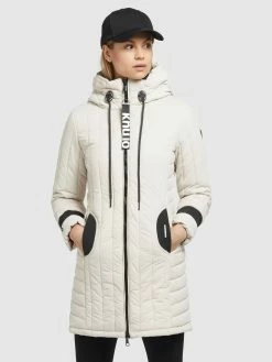 Khujo Manteaux De Mi-saison Manteau Mi-saison Jerry Femme Blanc Cassé -Magasin de vêtements Khujo pas cher 1a916c62bf462dd16be42a419a47ef82
