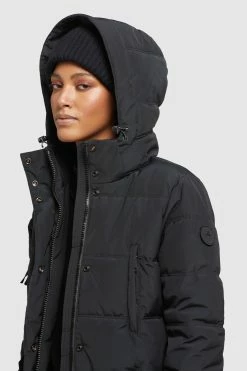 Khujo Manteaux Dhiver Manteau D’hiver Kleo Femme Noir -Magasin de vêtements Khujo pas cher 1b313ef43bc2d976dcc34150f489446c