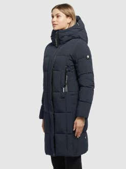 Khujo Manteaux De Mi-saison Manteau Mi-saison Namita Femme Bleu Marine -Magasin de vêtements Khujo pas cher 1b92cb720b81ca412fce919564c632ab