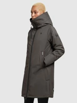 Khujo Manteaux De Mi-saison Manteau Mi-saison LISAD Femme Gris Foncé -Magasin de vêtements Khujo pas cher 1c99d8c5d0faddac8733ac7c5e72ed09