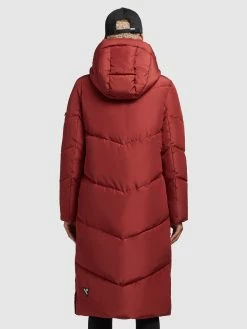 Khujo Manteaux De Mi-saison Manteau Mi-saison Femme Rouge Foncé -Magasin de vêtements Khujo pas cher 1fbf2159c3abeb4a82184026c8c500b4