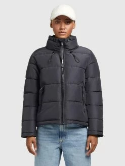 Khujo Vestes Dhiver Veste D’hiver Tuba 3 Femme Bleu Fumé -Magasin de vêtements Khujo pas cher 25aec7368e5d9ebdab478410c578e586