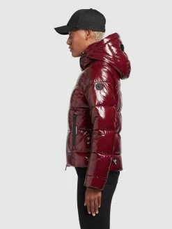 Khujo Vestes Dhiver Veste D’hiver Fala Femme Rouge Foncé -Magasin de vêtements Khujo pas cher 2652cbb5d33b46fc8cf3f6099213e77c