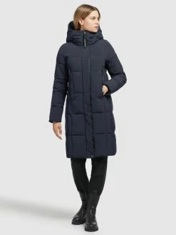 Khujo Manteaux De Mi-saison Manteau Mi-saison Namita Femme Bleu Marine -Magasin de vêtements Khujo pas cher 27e4edc79d3def33e50510ff80e9a037