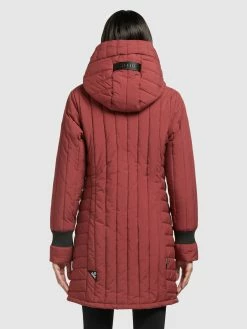 Khujo Vestes Dhiver Veste D’hiver Jerry Femme Rouge Rouille -Magasin de vêtements Khujo pas cher 28979e2c3866d1bd403748d0b051d712