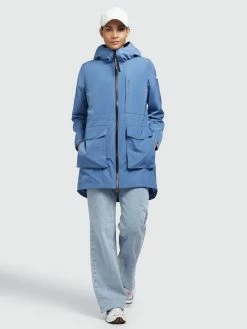 Khujo Manteaux De Mi-saison Manteau Mi-saison Ging Femme Bleu -Magasin de vêtements Khujo pas cher 2899e8c1ffb0260bbf3ba0302db3ac6d