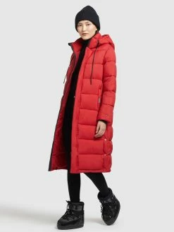 Khujo Manteaux Dhiver Manteau D’hiver Julina Femme Rouge -Magasin de vêtements Khujo pas cher 28b44539b1b1e0691590ac9cd0cc843c