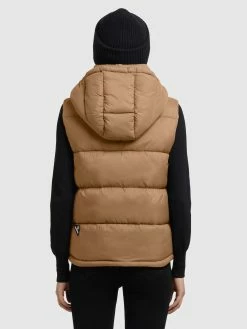 Khujo Vestes Sans Manches Gilet Eden Femme Noisette -Magasin de vêtements Khujo pas cher 2af655752085bccc66888100cf3f8541