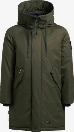 Khujo Manteaux Dhiver Manteau D’hiver Tuck Homme Olive