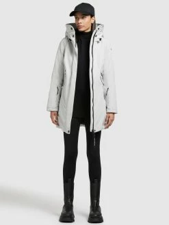 Khujo Vestes Dhiver Veste D’hiver Viona 3 Femme Gris Clair -Magasin de vêtements Khujo pas cher 2e82a20f6581942f97eee49da937d8c5