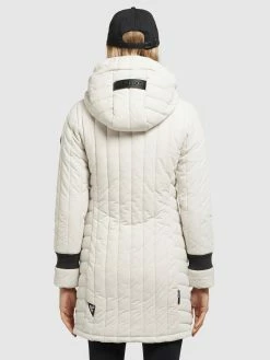 Khujo Manteaux De Mi-saison Manteau Mi-saison Jerry Femme Blanc Cassé -Magasin de vêtements Khujo pas cher 2ea66a90e088766b6fe1b12c91591c15