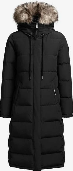 Khujo Manteaux Dhiver Manteau D’hiver LOLL Femme Noir