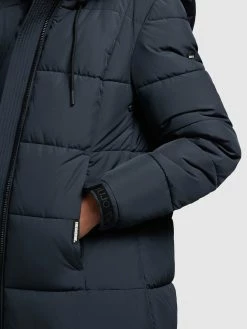 Khujo Manteaux Dhiver Manteau D’hiver Deria Femme Bleu Foncé -Magasin de vêtements Khujo pas cher 2f19ed01b445d0c692fff6fb23217f28