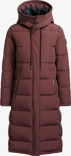 Khujo Manteaux Dhiver Manteau D’hiver Rugg Femme Rouge Carmin