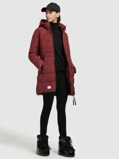 Khujo Manteaux Courts Manteau Mi-saison Amaray 3 Femme Rouge Rubis -Magasin de vêtements Khujo pas cher 2fede13abe39bb35ad03f7743f822aab