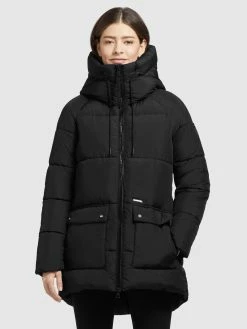 Khujo Vestes De Mi-saison Veste Mi-saison Pheobe Femme Noir -Magasin de vêtements Khujo pas cher 2ffe877f88f7f25b65fde83cbfd060ba