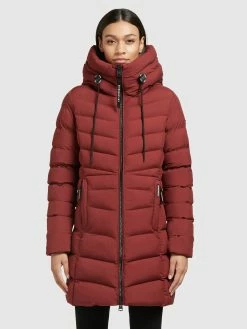 Khujo Manteaux Courts Manteau D’hiver Tuhani Femme Rouge Rouille -Magasin de vêtements Khujo pas cher 31a4f89ea1482396efcf470ebd045fc5