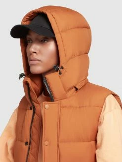 Khujo Vestes Sans Manches Gilet Magneta Femme Orange -Magasin de vêtements Khujo pas cher 323ab6e8bbbfcb2eebdb7d3b0aa20aeb