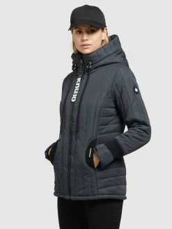 Khujo Vestes Dhiver Veste D’hiver TWEETY PRIME6 STRUCTURED Femme Bleu -Magasin de vêtements Khujo pas cher 335f03d10cb8f293f201cba36d784d32