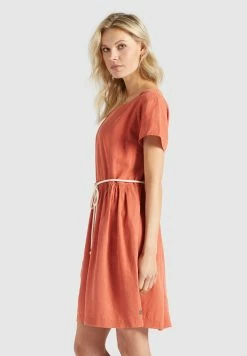 Khujo Mini-robes Robe ASBA Femme Orange -Magasin de vêtements Khujo pas cher 34f4851019cf4994fa3d41ebe079e3d9