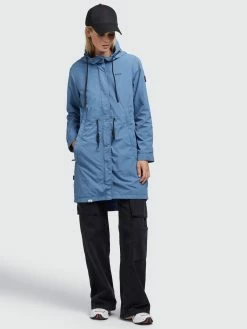 Khujo Manteaux De Mi-saison Manteau Mi-saison ADDA2 Femme Bleu -Magasin de vêtements Khujo pas cher 351a290214b48a418807d0599fd6fea1
