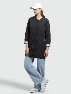 Khujo Manteaux De Mi-saison Manteau Mi-saison SIRA Femme Noir -Magasin de vêtements Khujo pas cher 352831d148bd2fcd530adf1252c57dac