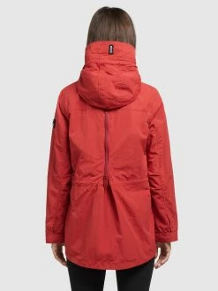 Khujo Vestes De Mi-saison Veste Mi-saison CAIMA Femme Rouge -Magasin de vêtements Khujo pas cher 36f6003a3917592d5200fd53ca079af6