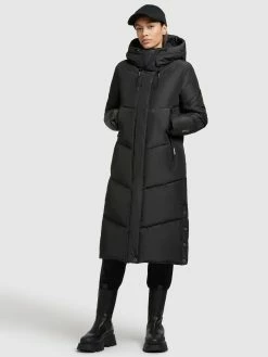 Khujo Manteaux De Mi-saison Manteau Mi-saison Sonje3 Femme Noir -Magasin de vêtements Khujo pas cher 3a8e6ada2a64ca192847fa385896086d