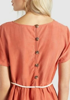 Khujo Mini-robes Robe ASBA Femme Orange -Magasin de vêtements Khujo pas cher 3bc614537ff8f8a2b7734ec2420ecc04