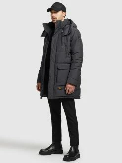 Khujo Vestes Dhiver Veste D’hiver Vivas Homme Gris Foncé -Magasin de vêtements Khujo pas cher 3de604c370f67ac241c217d3d03fb853