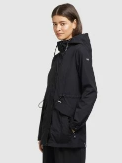 Khujo Parkas Parka Mi-saison FELINA Femme Noir -Magasin de vêtements Khujo pas cher 3fbfbac156069d449e9b7052af369378