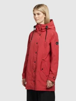 Khujo Vestes De Mi-saison Veste Mi-saison Femme Rouge -Magasin de vêtements Khujo pas cher 3fd1d047dd85ab1634b2fb572c784757
